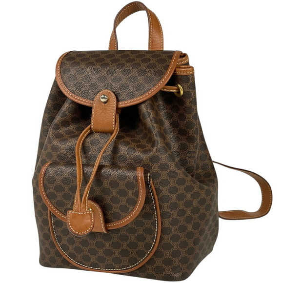 Celine Macadam Backpack Canvas Brown - Picture 1 of 6